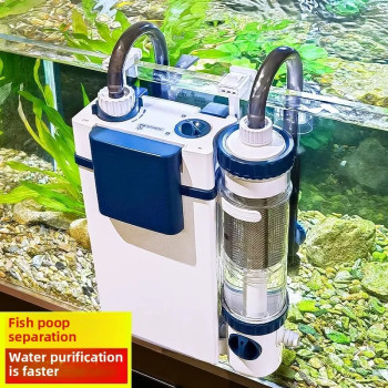 SUNSUN new fish tank filter YBF-500 oxygen filtration integrated machine water purification pump wall-mounted fish toilet
