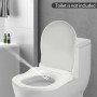 Non-Electric Bidet Toilet Seat Toilet Bidet Lid Fits Elongated Toilets, Dual Nozzle D-shaped with Cleaner Flush Hose - AliExpress 13