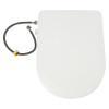 Non-Electric Bidet Toilet Seat Toilet Bidet Lid Fits Elongated Toilets, Dual Nozzle D-shaped with Cleaner Flush Hose